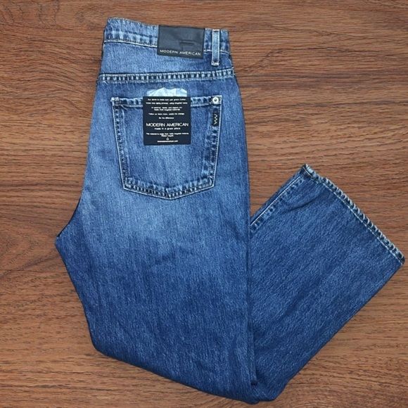 31" Modern American Highland High Waist Boyfriend Jeans Denim Laredo - Picture 3 of 8